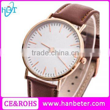 Fashion wrist xxxcom watch with leather nylon straps japan movement