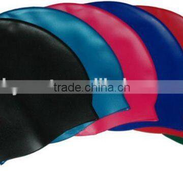 New design 100pcs MOQ make a printing design your own funny adult custom silicone swim cap