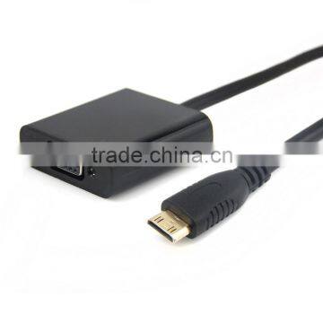 1080P wholesale mini hdmi to vga cable