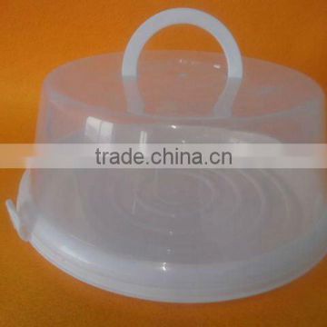 clear round clear plastic cake box with lock