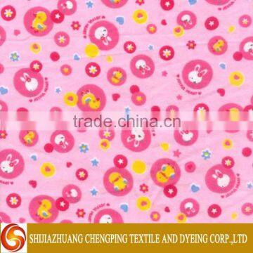 Competitive Price Woven Techniques Custom Printed 100% Cotton Flannel With Soft Hand Feeling