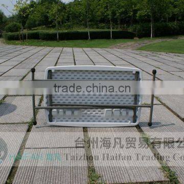 High Quality 132cm Plastic Adjustable Picnic Table for Party/hot Sell Banquet Plastic Table With Removable Legs photo-4
