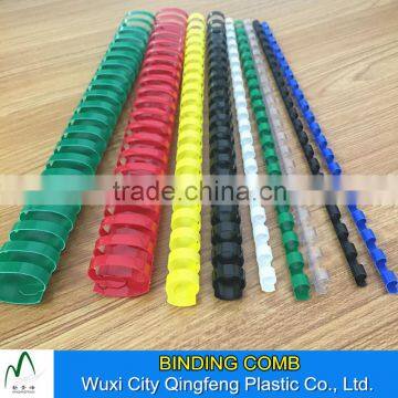 Colorful 6mm 10mm 12mm 16mm 20mm Plastic Comb 21Rings PVC Plastic Binding Comb Book Binding