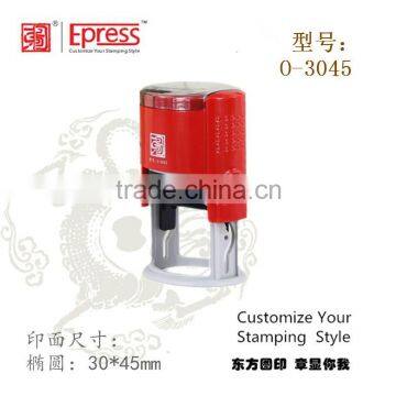 Self Inking Stamps (Oval Size:30x45mm, Red BODY) photo-2