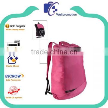 wellpromtion hot sales promotional foldable travel backpack bag