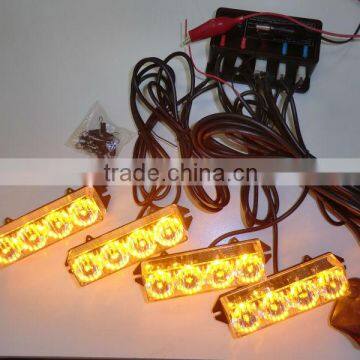 CAR LED STROBE LIGHT,DASH LIGHT (SR-LS-007A-4), 0.5W TOP BRIGHT LED