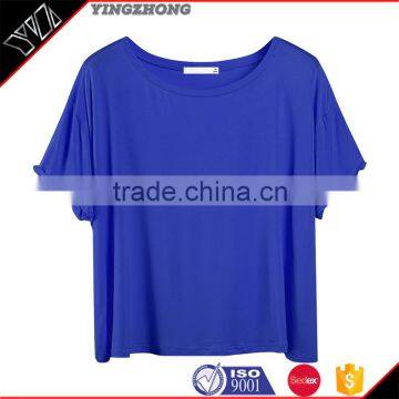 Manufacturer China Women's Clothing Cotton Loose Bluk t- Shirt /loose Shirt Women Cheap Price