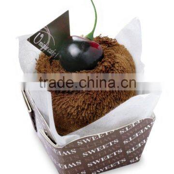 Chocolate Cherry Sponge Cake Towel photo-2