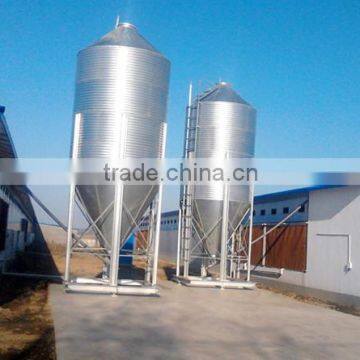 Galvanized feed silo