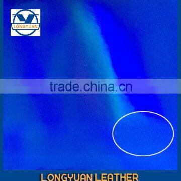 Pattern Leather With Strong Color Mirrored pu Synthetic Leather Made in Wenzhou photo-3
