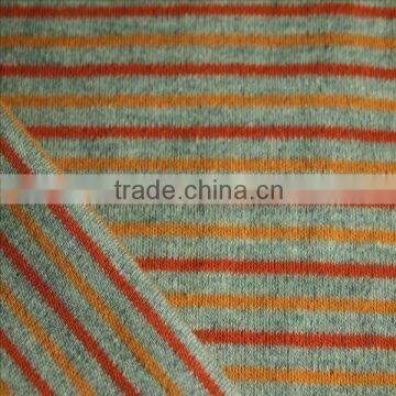 100% cotton stripe rib knitting textile fabric