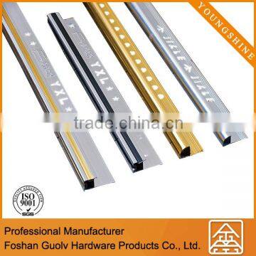 R&D manufacture aluminum tile finishing edge for wall corner