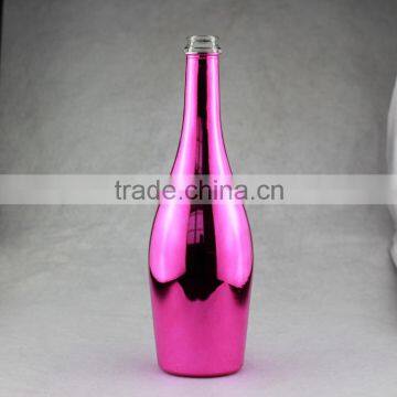 Excellent Quality Cheap Fancy Champagne Bottles Electroplate Bottles 750ml Golden Bottles photo-3