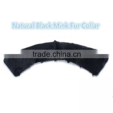 High Quality Dyed Colored Mink Fur Neck Collar for Men Garment