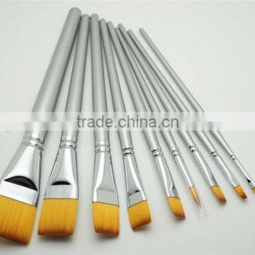 Hot Sale Copper Ferrule Nylon Facial Brush Professional Face Mask Brush Set