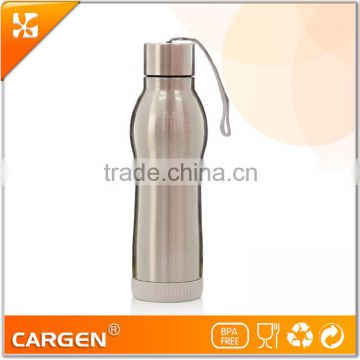 Double wall vacuum stainless steel drinking bottle