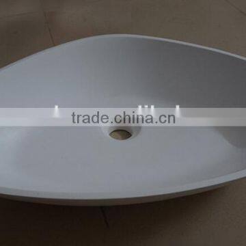 New solid surface cheap wash basin stone resin bathroom vanities wall hung ,Artificial Stone Washing Basin