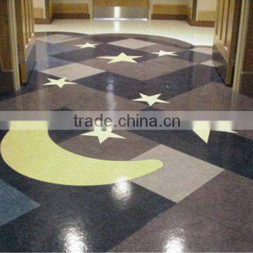 shopping center pvc flooring with excellent abrasion resistance