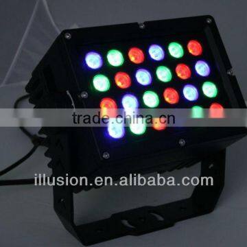 waterproof LED square wall washer 24*1W rgb