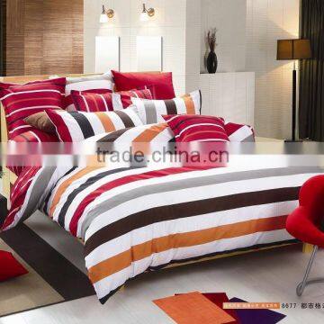 100% cotton luxury design bedding set,golden suplier for duvet cover set,100% good quality stripe comforter