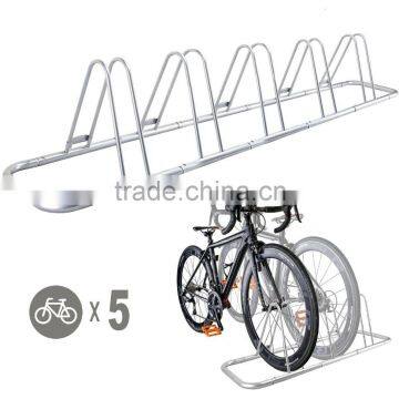 5 Bike Bicycle Floor Display Parking Rack