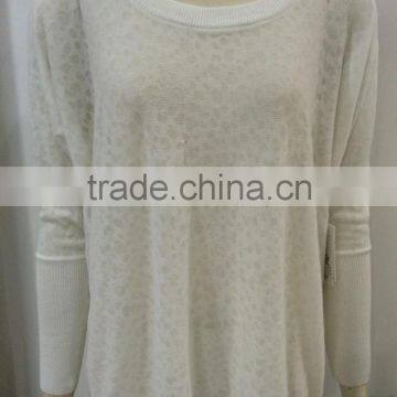 Ladies' Knitwear With Burnt-out Print photo-2