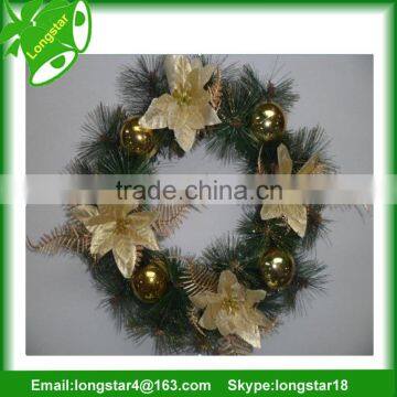 Good Quality Customized Decorated Christmas Wreaths With Colorful Designs photo-2