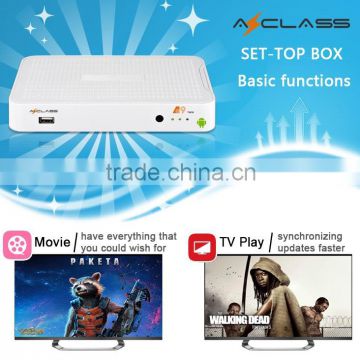 NEW HOT product Azclass A9 satellite receiver free android tv box DVB-S2 support CCcam