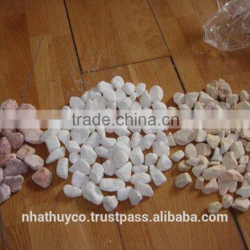 Natural stone tumbled pebbles