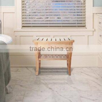 100% nature bamboo durable sitting stool for bathroom