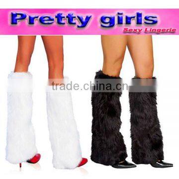 fashion fuzzy faux fur leg warmer m0001