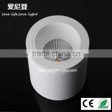 Anti-Glare Dimmable 7W LED COB Surface-Mounted Downlight