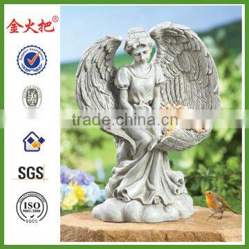 Resting Angel Bird Feeder Yard Sculpture