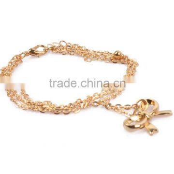 Best Selling Two Rows Chains With High Quality New Gold Bracelet Designs