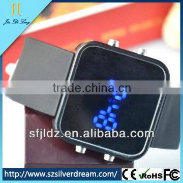 Wholesale Price Silicone Sport Mirror LED Watch Hot