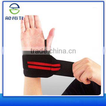 High quality polyester elastic weight lifting wrist wraps sporting wrist bands