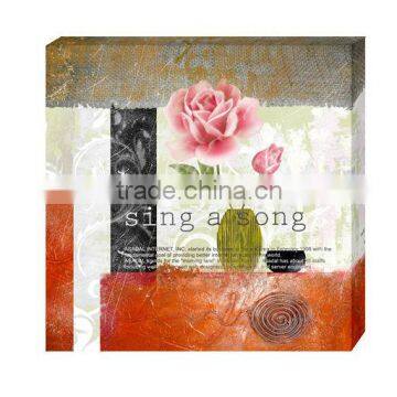 Rose flower restaurant wall art decoration