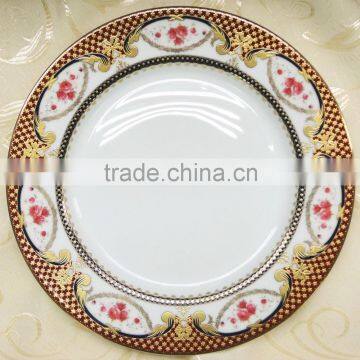 New and classical design of porcelain dinner plate