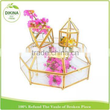 ^^^~~~ Wholesale Handblown Geometric Pot for Home& Wedding Decor ^^^~~~ Terraium Glass Plant Lacquer Vase photo-5