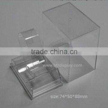 small clear acrylic plastic watch display box for packing