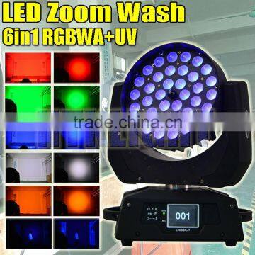 led zoom moving head 6in1