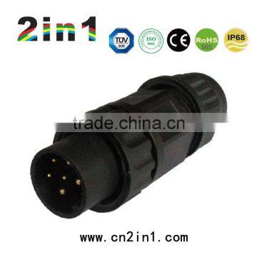 260A 2+4Pin IP68 Soldering Electric Cable Wire Waterproof Connector