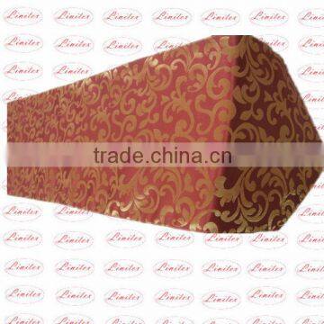 Polyester Jacquard Shining Satin Table Runner, Wedding Banquet Table Runner photo-4