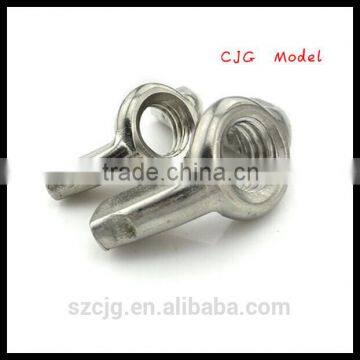 DIN315-1983 Carbon steel zinc plated nylon insert lock butterfly nut