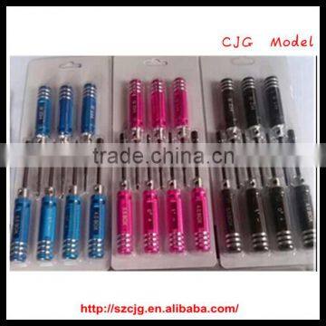 screw driver 4pcs/set for rc cars.helicopter, tools kit ,hex key/screwdriver/head