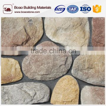 Artificial stone fence covering stone