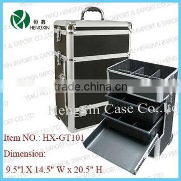 professional cosmetic rolling makeup train artist case