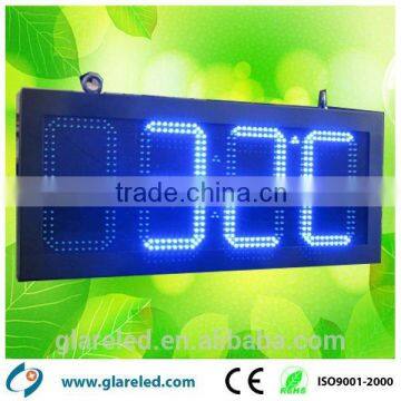 12inch Outdoor Waterproof IP65 double-side LED Digital Clock Sign