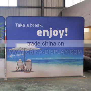 Exhibition Display Stand Tension Fabric Banner Curve Straight Aluminium Backdrop Stand photo-2