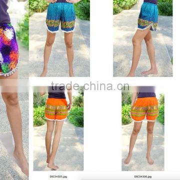 HIPPIE BOHO print graphic floral mix chic music festival shorts pants summer beach sexy POM POMstyle